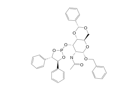BENZYL-2-ACETAMIDO-4,6-O-BENZYLIDENE-2-DEOXY-ALPHA-D-ALLOPYRANOSIDE-CYCLIC-(S,S)-DIPHENYLETHYLENE-PHOSPHITE
