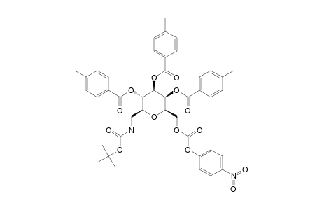 N-(TERT.-BUTOXYCARBONYL)-[6-O-(PARA-NITROPHENOXYCARBONYL)-2,3,4-TRI-O-(PARA-TOLUOYL)-BETA-D-GALACTOPYRANOSYL]-METHYLAMINE