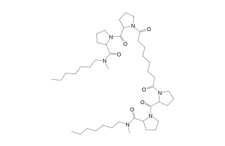n-Heptyl-1-([1-(8-(2-[(2-([heptyl(methyl)amino]carbonyl)-1-pyrrolidinyl)carbonyl]-1-pyrrolidinyl)-8-oxooctanoyl)-2-pyrrolidinyl]carbonyl)-N-methyl-2-pyrrolidinecarboxamide