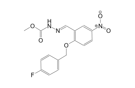 methyl (2E)-2-{2-[(4-fluorobenzyl)oxy]-5-nitrobenzylidene}hydrazinecarboxylate