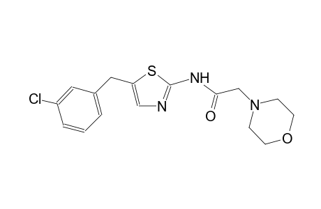N-[5-(3-chlorobenzyl)-1,3-thiazol-2-yl]-2-(4-morpholinyl)acetamide