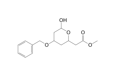 (6-Hydroxy-4-benzyloxy-tetrahydropyran-2-yl)acetic acid methyl ester