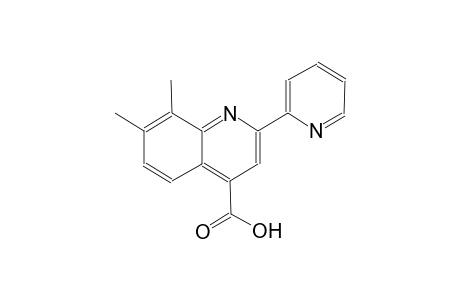 7,8-dimethyl-2-(2-pyridinyl)-4-quinolinecarboxylic acid
