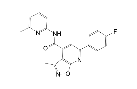 isoxazolo[5,4-b]pyridine-4-carboxamide, 6-(4-fluorophenyl)-3-methyl-N-(6-methyl-2-pyridinyl)-