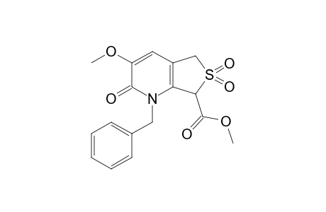 1-Benzyl-2,6,6-triketo-3-methoxy-5,7-dihydrothieno[3,4-b]pyridine-7-carboxylic acid methyl ester