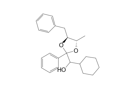Cyclohexyl-(4-benzyl-5-methyl-2-phenyl-1,3-trans-dioxaolanyl)methanol