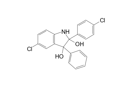 5-Chloro-2-(4-chlorophenyl)-3-phenyl-2,3-dihydro-1H-indole-2,3-diol