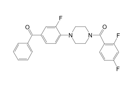 [4-[4-(2,4-difluorobenzoyl)piperazin-1-yl]-3-fluoro-phenyl]-phenyl-methanone