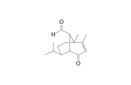 6-Isopropyl-1,2-dimethyl-4-oxo-bicyclo[3.3.1]non-2-ene-9-carboxaldehyde