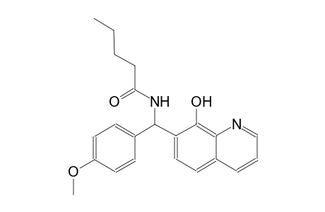 pentanamide, N-[(8-hydroxy-7-quinolinyl)(4-methoxyphenyl)methyl]-