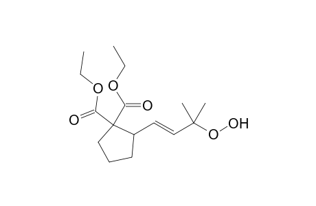 2-[(E)-3-hydroperoxy-3-methyl-but-1-enyl]cyclopentane-1,1-dicarboxylic acid diethyl ester