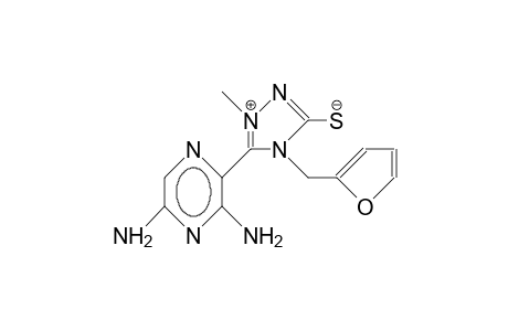 5-(3,5-Diamino-2-pyrazinyl)-1-methyl-4-(2-furanyl-methyl)-1,2,4-triazol-3-thiol
