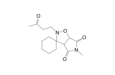 2,2-Spiropentamethylene-3-(3'-oxobutyl)-7-methyl-3,7-diaza-4-oxabicyclo[3.3.0]octane-6,8-dione
