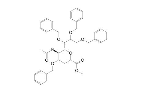 METHYL-5-ACETAMIDO-2,6-ANHYDRO-4,7,8,9-TETRA-O-BENZYL-3,5-DIDEOXY-D-ERYTHRO-L-GLUCO-NONONAT