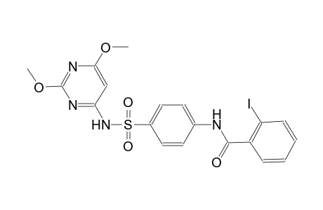 benzamide, N-[4-[[(2,6-dimethoxy-4-pyrimidinyl)amino]sulfonyl]phenyl]-2-iodo-
