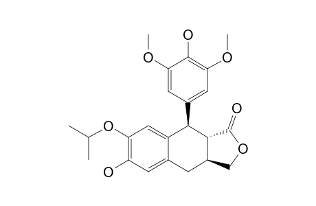 1-(4-HYDROXY-3,5-DIMETHOXYPHENYL)-6-HYDROXY-3-HYDROXYMETHYL-7-ISOPROPYLOXY-1,2,3,4-TETRAHYDRO-2-NAPHTHOIC-ACID-GAMMA-LACTONE