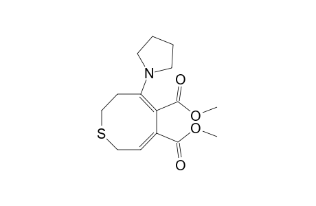 trans, cis-7,8-dihydro-6-(1-pyrrolidinyl)-2H-thiocin-4,5-dicarboxylic acid, dimethyl ester