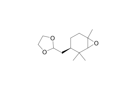 7-Oxabicyclo[4.1.0]heptane, 4-(1,3-dioxolan-2-ylmethyl)-1,5,5-trimethyl-