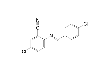 5-chloro-N-(p-chlorobenzylidene)anthranilonitrile