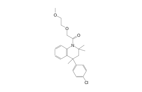 4-(4-chlorophenyl)-1-[(2-methoxyethoxy)acetyl]-2,2,4-trimethyl-1,2,3,4-tetrahydroquinoline
