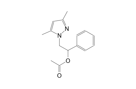 2-(3,5-dimethyl-1H-pyrazol-1-yl)-1-phenylethyl acetate