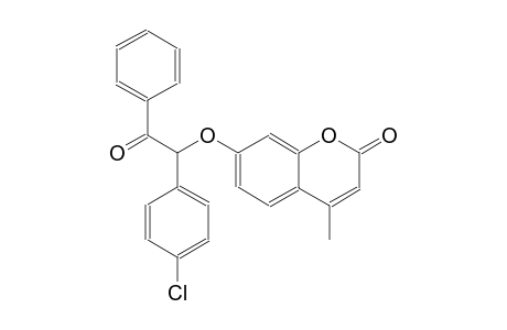7-[1-(4-chlorophenyl)-2-oxo-2-phenylethoxy]-4-methyl-2H-chromen-2-one