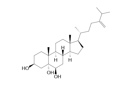 24-Methylenecholestan-3.beta,5.alpha.,6.beta.-tri.-ol