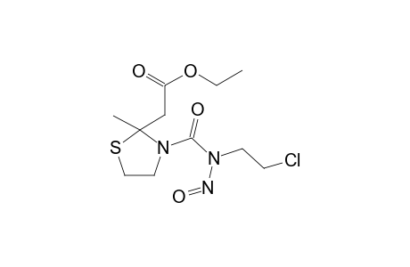 [1-(2-Chloroethyl)-N-nitroso-acetamide-2-methyl]-thiazolidin-2-yl)-acetic acid ethyl ester