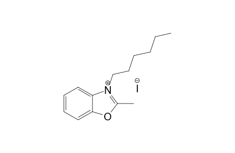 N-HEXYL-2-METHYLBENZOXAZOLIUM-QUATERNARY-IODIDE