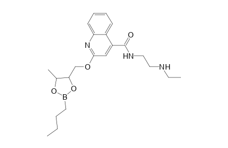 2-(2-Butyl-5-methyl-1,3,2-dioxaborolane-4-yl)methoxy-n-(2-ethylaminoethyl)-4-quinolinecarboxamide
