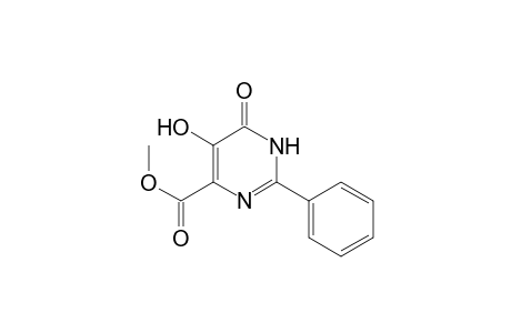 4-Pyrimidinecarboxylic acid, 1,6-dihydro-5-hydroxy-6-oxo-2-phenyl-, methyl ester