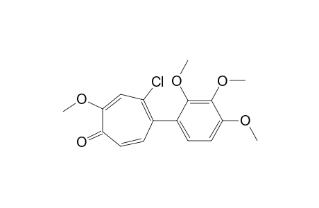 4-chloro-2-methoxy-5-(2',3',4'-trimethoxyphenyl)cyclohepta-2,4,6-trien-1-one