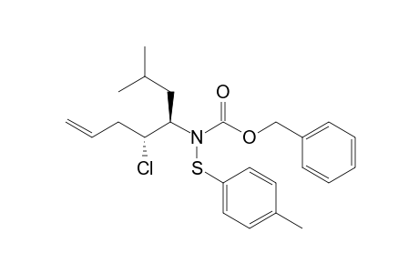 Benzyl (1R,2R)-N-(2-chloro-1-isobutylpent-4-enyl)-N-[(4-methylphenyl)thio]carbamate
