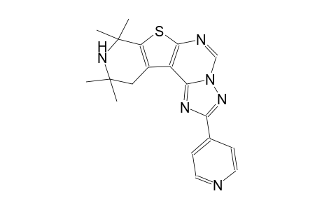 8,8,10,10-tetramethyl-2-(4-pyridinyl)-8,9,10,11-tetrahydropyrido[4',3':4,5]thieno[3,2-e][1,2,4]triazolo[1,5-c]pyrimidine