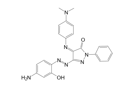 3-[(4-Amino-2-hydroxyphenyl)diazenyl]-4-[4-(dimethylamino)phenylimino]-1-phenyl-1H-pyrazol-5-one