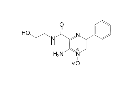 3-Amino-N-(2-hydroxyethyl)-6-phenyl-2-pyrazinecarboxamide 4-oxide