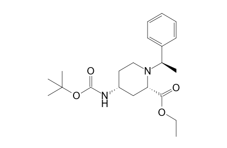 (2S,4R)-4-(tert-butoxycarbonylamino)-1-[(1R)-1-phenylethyl]pipecolinic acid ethyl ester