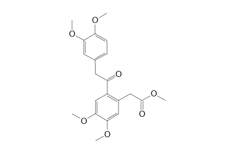2-(2-homoveratroyl-4,5-dimethoxy-phenyl)acetic acid methyl ester