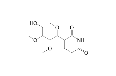 4-(1,2,3-Trimethoxy-4-hydroxybutyl)glutarimide
