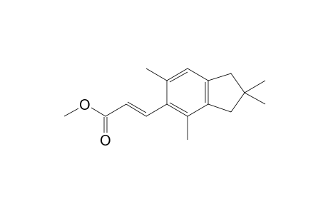 E-2,3-Dihydro-2,2,5,7-tetramethyl-1H-inden-6-propenoic acid methyl ester