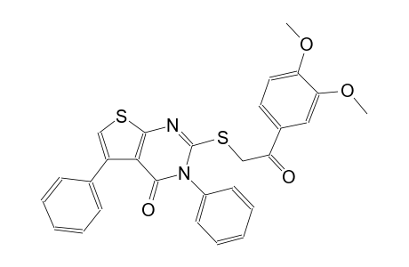 thieno[2,3-d]pyrimidin-4(3H)-one, 2-[[2-(3,4-dimethoxyphenyl)-2-oxoethyl]thio]-3,5-diphenyl-