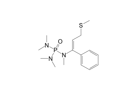 [(3-Methylsulfanyl-1-phenyl-1-propen-1-yl)]pentamethyl phosphoric triamide