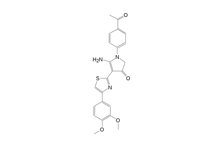 3H-pyrrol-3-one, 1-(4-acetylphenyl)-5-amino-4-[4-(3,4-dimethoxyphenyl)-2-thiazolyl]-1,2-dihydro-