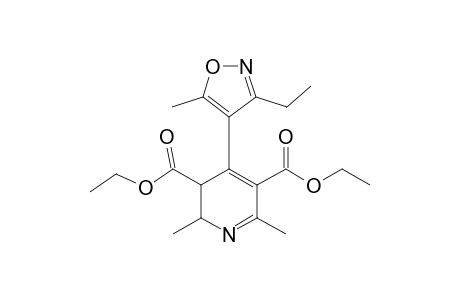 3,5-Pyridinedicarboxylic acid, 4-(3-ethyl-5-methyl-4-isoxazolyl)-1,4-dihydro-2,6-dimethyl-, diethyl ester