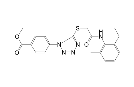 benzoic acid, 4-[5-[[2-[(2-ethyl-6-methylphenyl)amino]-2-oxoethyl]thio]-1H-tetrazol-1-yl]-, methyl ester