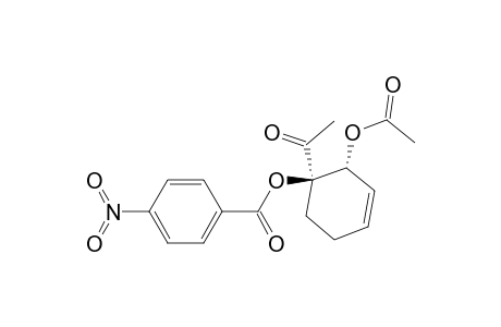 [1R*,2R*]-2-acetoxy-1-acetyl-3-cyclohexen-1-yl p-nitrobenzoate