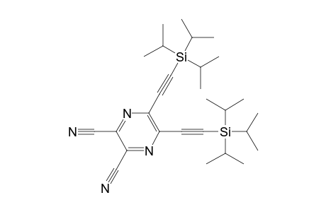 5,6-bis(2-triisopropylsilylethynyl)pyrazine-2,3-dicarbonitrile