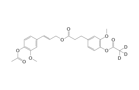 (2E)-3-[4-(acetyloxy)-3-methoxyphenyl]prop-2-en-1-yl 3-{4-[(2,2,2-2H3)acetyloxy]-3-methoxyphenyl}propanoate