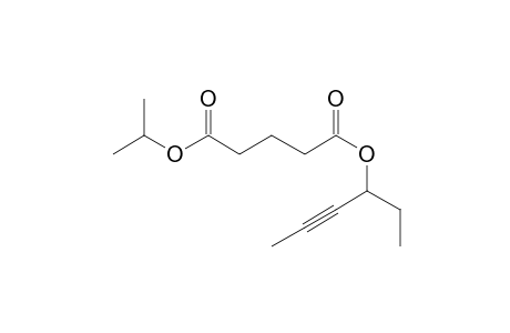 Glutaric acid, hex-4-yn-3-yl isopropyl ester