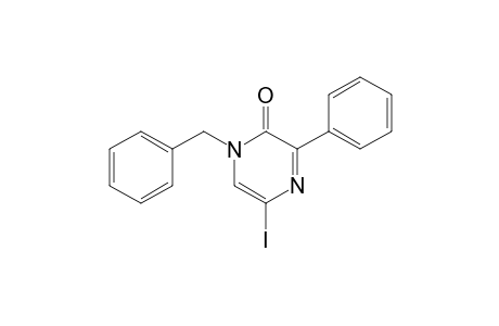 1-Benzyl-5-iodo-3-phenyl-2(1H)-pyrazinone